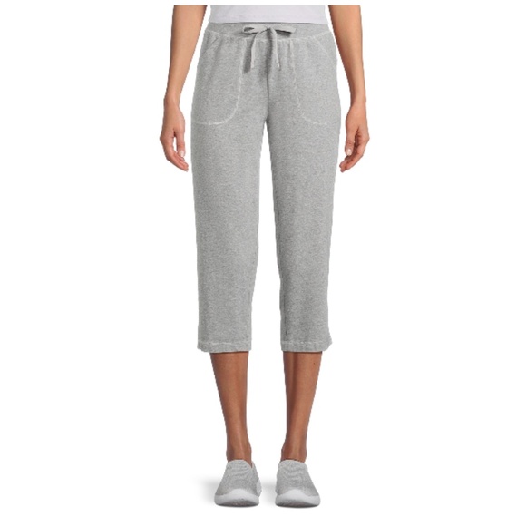 Athletic Works Women’s Med. Heather Grey Knit Capris Size XL (16-18) NWT - Picture 1 of 8